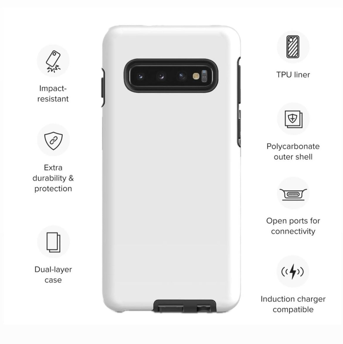 WHITE OF PEACE- Tough case for Samsung®
