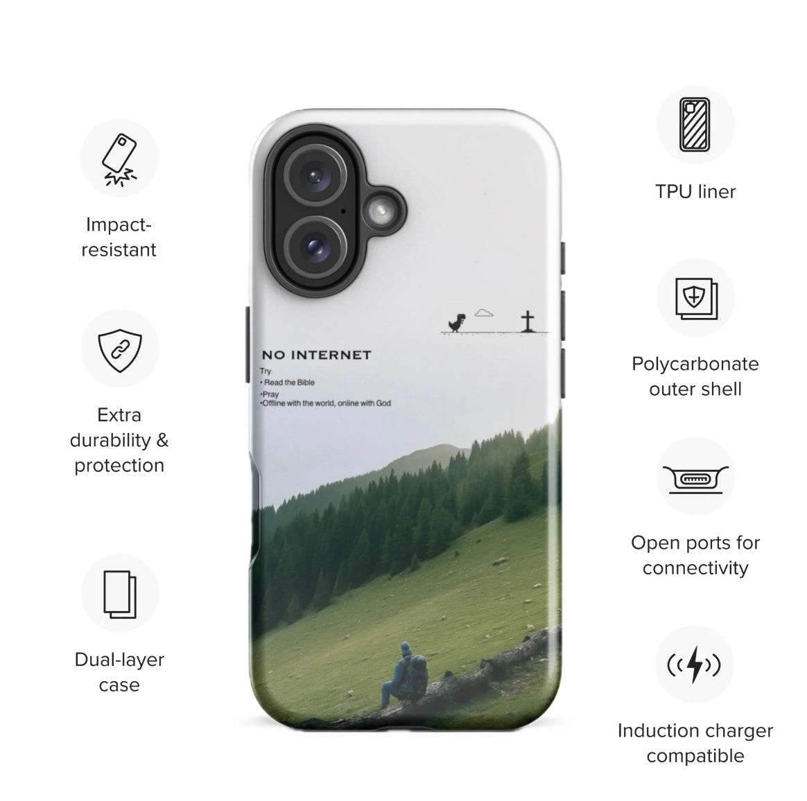 CONNECT GOD- Tough Case for iPhone®