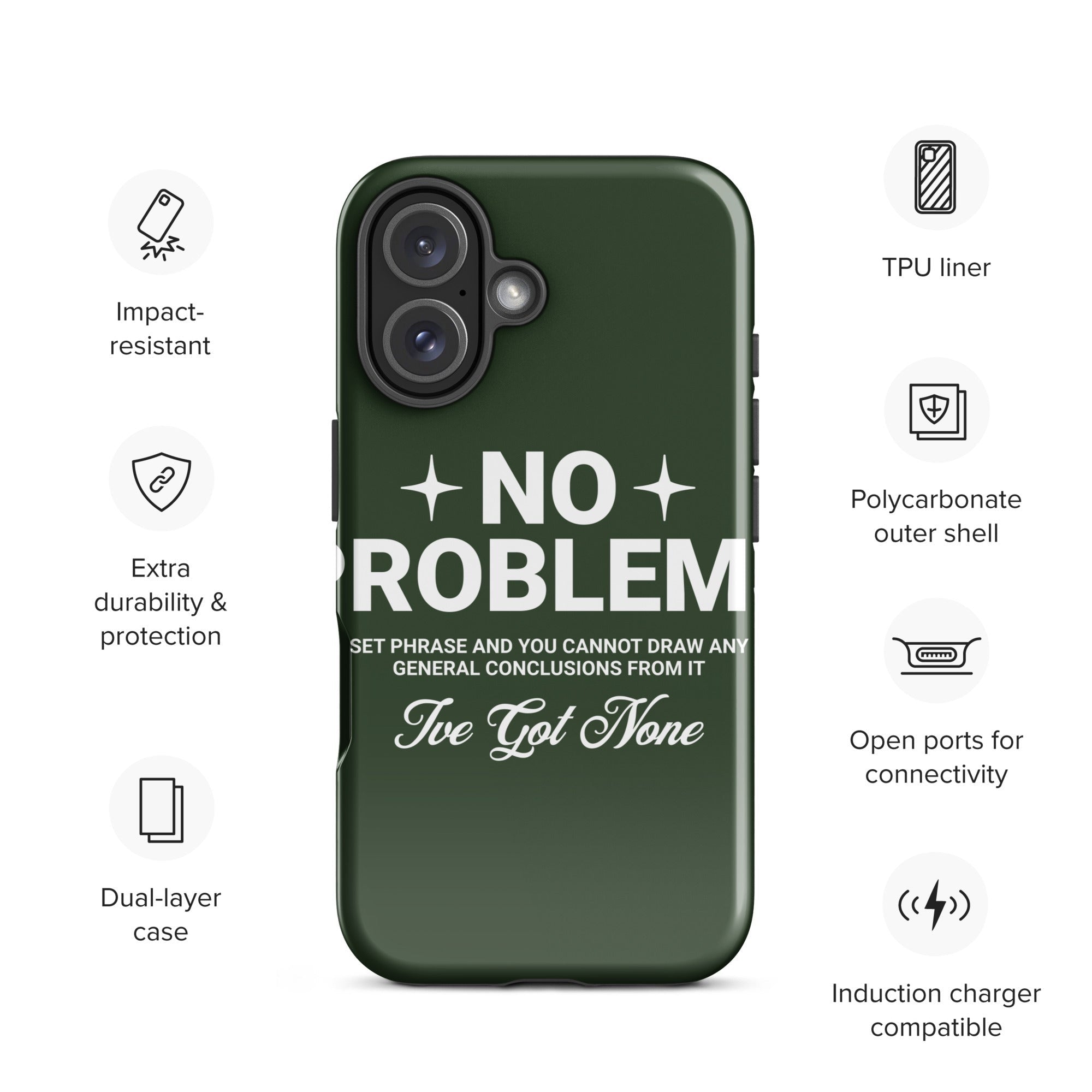 NO PROBLEM- Tough Case for iPhone®